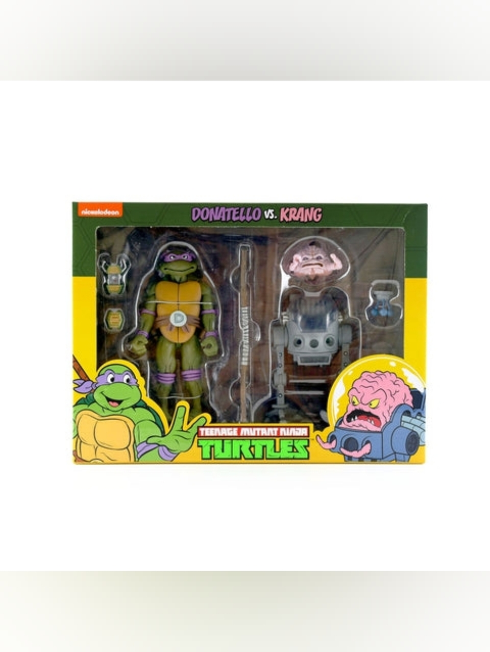 Neca TMNT Donatello vs. Krang Action Figure Set